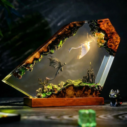 DrachenKunst – Ohnezahn Epoxidlampe